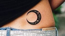 фото тату луна от 19.11.2017 №042 - tattoo moon - tattoo-photo.ru