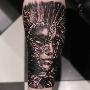 фото тату маска от 16.11.2017 №024 - tattoo mask - tattoo-photo.ru