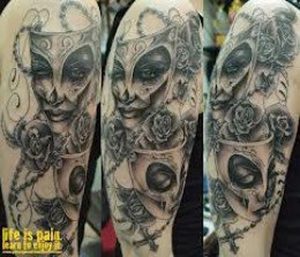 фото тату маска от 16.11.2017 №028 - tattoo mask - tattoo-photo.ru