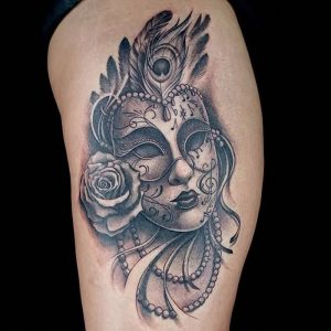 фото тату маска от 16.11.2017 №033 - tattoo mask - tattoo-photo.ru