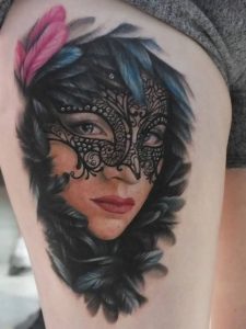 фото тату маска от 16.11.2017 №046 - tattoo mask - tattoo-photo.ru