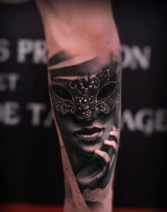 фото тату маска от 16.11.2017 №048 - tattoo mask - tattoo-photo.ru