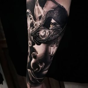 фото тату маска от 16.11.2017 №073 - tattoo mask - tattoo-photo.ru