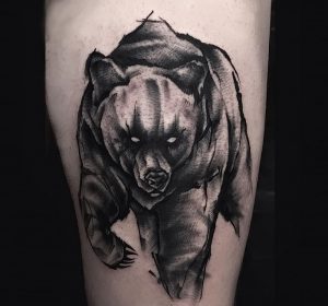 фото тату медведь от 17.11.2017 №001 - bear tattoo - tattoo-photo.ru