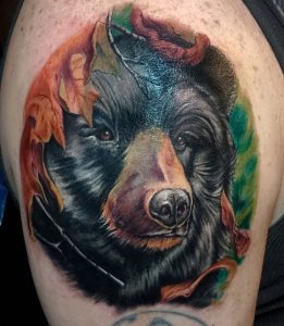 фото тату медведь от 17.11.2017 №007 - bear tattoo - tattoo-photo.ru