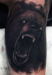 фото тату медведь от 17.11.2017 №015 - bear tattoo - tattoo-photo.ru