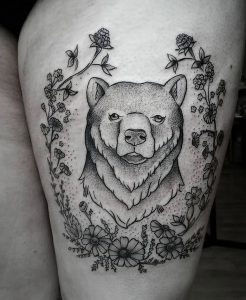 фото тату медведь от 17.11.2017 №019 - bear tattoo - tattoo-photo.ru