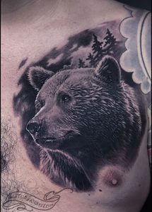 фото тату медведь от 17.11.2017 №030 - bear tattoo - tattoo-photo.ru