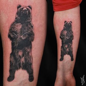 фото тату медведь от 17.11.2017 №035 - bear tattoo - tattoo-photo.ru