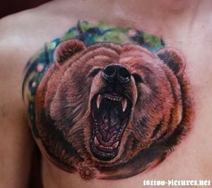 фото тату медведь от 17.11.2017 №039 - bear tattoo - tattoo-photo.ru