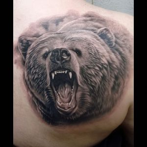 фото тату медведь от 17.11.2017 №044 - bear tattoo - tattoo-photo.ru