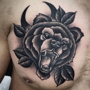 фото тату медведь от 17.11.2017 №048 - bear tattoo - tattoo-photo.ru