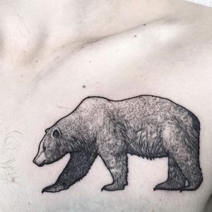 фото тату медведь от 17.11.2017 №073 - bear tattoo - tattoo-photo.ru