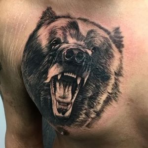 фото тату медведь от 17.11.2017 №074 - bear tattoo - tattoo-photo.ru