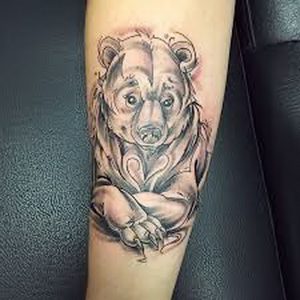 фото тату медведь от 17.11.2017 №082 - bear tattoo - tattoo-photo.ru