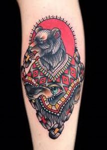 фото тату медведь от 17.11.2017 №083 - bear tattoo - tattoo-photo.ru