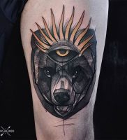фото тату медведь от 17.11.2017 №091 — bear tattoo — tattoo-photo.ru