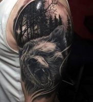 фото тату медведь от 17.11.2017 №096 — bear tattoo — tattoo-photo.ru
