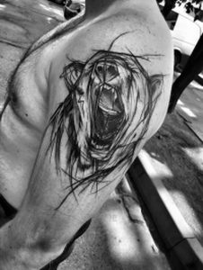 фото тату медведь от 17.11.2017 №099 - bear tattoo - tattoo-photo.ru
