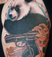 фото тату медведь от 17.11.2017 №100 — bear tattoo — tattoo-photo.ru