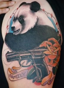 фото тату медведь от 17.11.2017 №100 - bear tattoo - tattoo-photo.ru