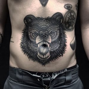 фото тату медведь от 17.11.2017 №108 - bear tattoo - tattoo-photo.ru