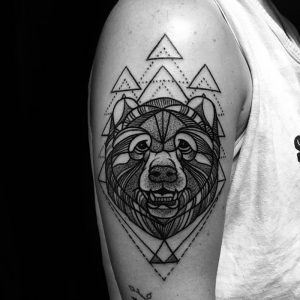 фото тату медведь от 17.11.2017 №112 - bear tattoo - tattoo-photo.ru