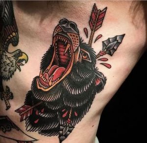 фото тату медведь от 17.11.2017 №114 - bear tattoo - tattoo-photo.ru