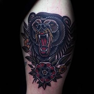 фото тату медведь от 17.11.2017 №116 - bear tattoo - tattoo-photo.ru