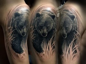 фото тату медведь от 17.11.2017 №119 - bear tattoo - tattoo-photo.ru