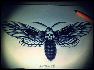 фото тату мотылек от 17.11.2017 №059 - moth tattoos - tattoo-photo.ru