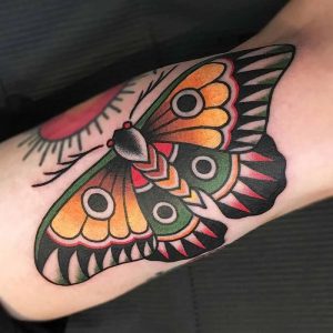 фото тату мотылек от 17.11.2017 №060 - moth tattoos - tattoo-photo.ru