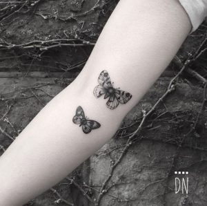 фото тату мотылек от 17.11.2017 №086 - moth tattoos - tattoo-photo.ru