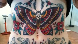 фото тату мотылек от 17.11.2017 №092 - moth tattoos - tattoo-photo.ru