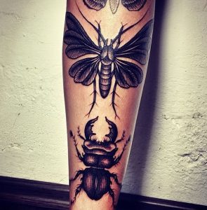 фото тату мотылек от 17.11.2017 №136 - moth tattoos - tattoo-photo.ru