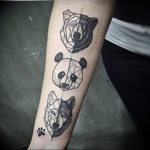 фото тату с животными от 14.11.2017 №007 - animal tattoos - tattoo-photo.ru