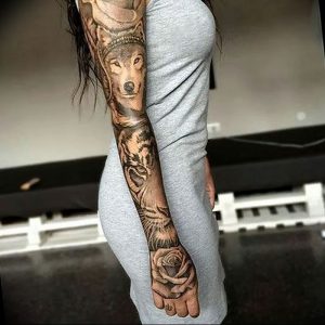 фото тату с животными от 14.11.2017 №059 - animal tattoos - tattoo-photo.ru