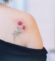 фото тату цветок Мак от 17.11.2017 №012 — tattoo flower mack — tattoo-photo.ru