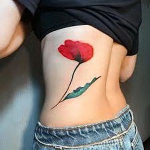 фото тату цветок Мак от 17.11.2017 №044 - tattoo flower mack - tattoo-photo.ru