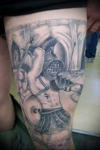 Гладиатор в татуировке для статьи про значение рисунка - 26