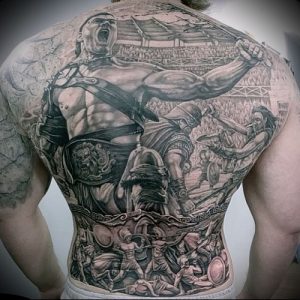 Гладиатор в татуировке для статьи про значение рисунка - 20