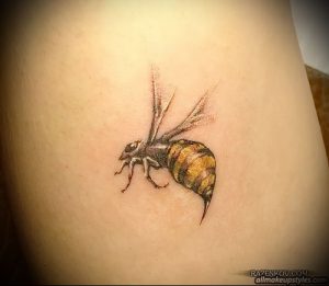 фото тату пчела для статьи про значение татуировки пчела - 18