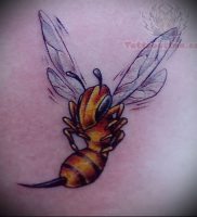 фото тату пчела для статьи про значение татуировки пчела — 19