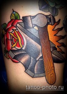 фото татуировки молот - значение - пример интересного рисунка тату - 005 tatufoto.com