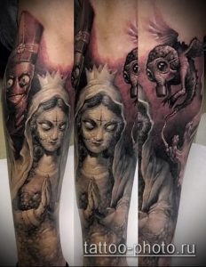 фото тату демон - значение - пример интересного рисунка тату - 010 tattoo-photo.ru