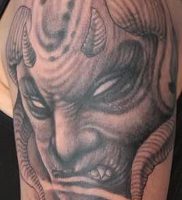 фото тату демон — значение — пример интересного рисунка тату — 019 tattoo-photo.ru