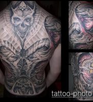 фото тату демон — значение — пример интересного рисунка тату — 030 tattoo-photo.ru