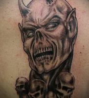 фото тату демон — значение — пример интересного рисунка тату — 032 tattoo-photo.ru