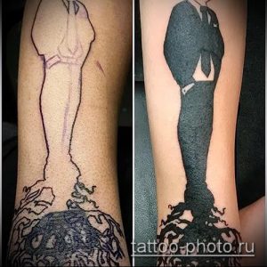 фото тату человек - значение - пример интересного рисунка тату - 009 tattoo-photo.ru