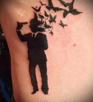 фото тату человек — значение — пример интересного рисунка тату — 028 tattoo-photo.ru